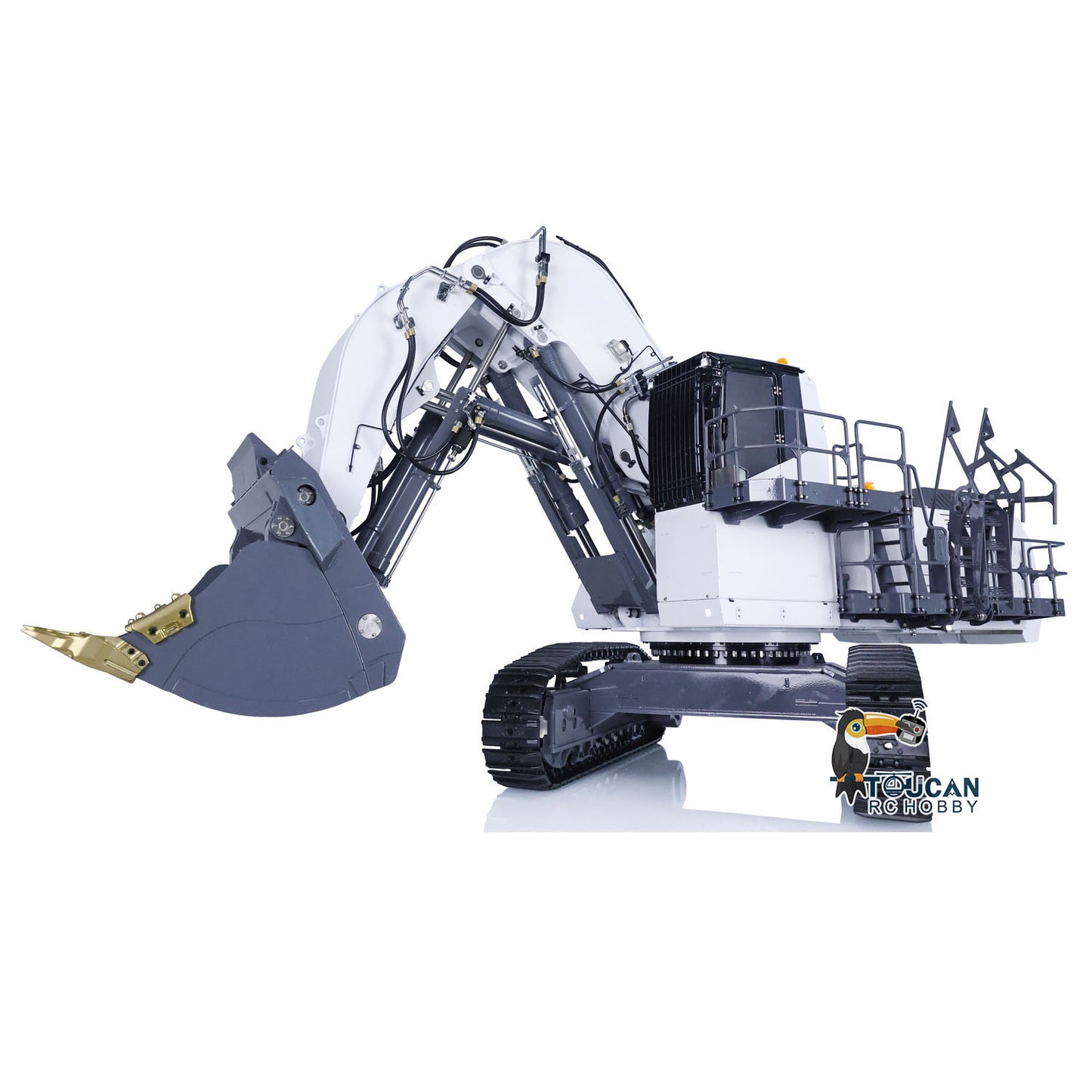 1/14 LESU AOUE 9150 RC Hydraulic Double Pump Excavator Light System Heavy Backhoe Shovel Painted Construction Car