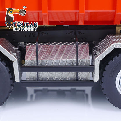 LESU 1/14 TGS 8*8 RC Hydraulic Dumper Truck Lorry Remote Control Tipper Lights Sound Two Speed ESC Motor 3T Differential Lock Steering Servo