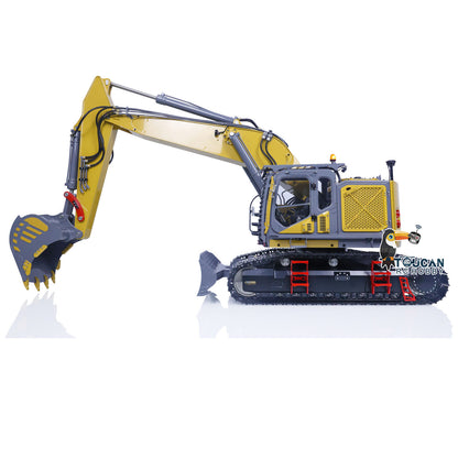 LAST ONE IN STOCK 1/14 LESU Hydraulic RC Painted Excavator Aoue ET35 Remote Controlled Construction Vehicle W/ Black Tracks Motor ESC Light System