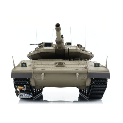 Henglong 3958 1/16 RC Tanks IDF Merkava MK IV Standard FPV Camera Driving Gearbox 360 Rotating Barrel Recoil Models