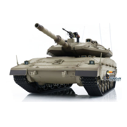 1:16 Scale 2.4GHz 7.0 3958 -1 RC Tank IDF Merkava MK IV Metal Driving Gearbox Steel Gears Military Tanks Collections Display