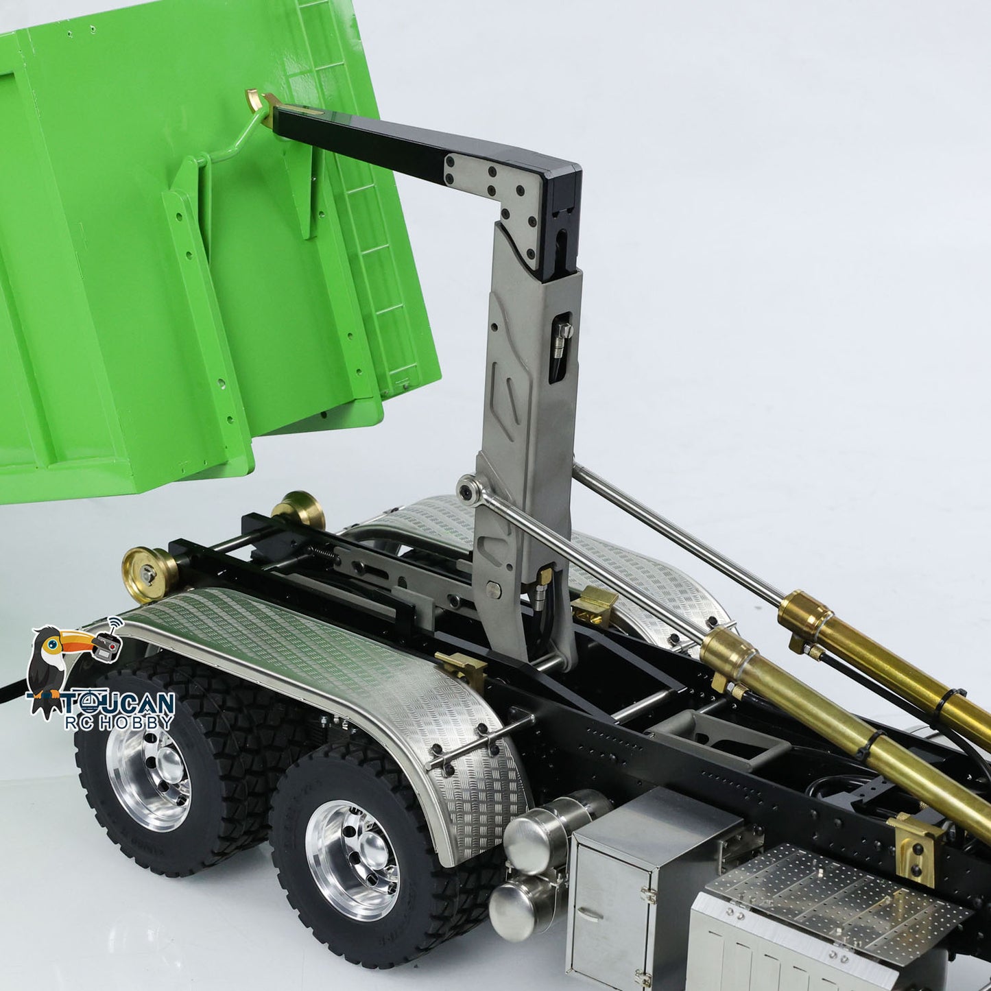 Metal LESU 1/14 RC Hydraulic Crane Dump Truck 8x8 RTR Car 3348 Dumper Waste Bin PL18EV Remote Controller Vehicle 2-Speed Gearbox