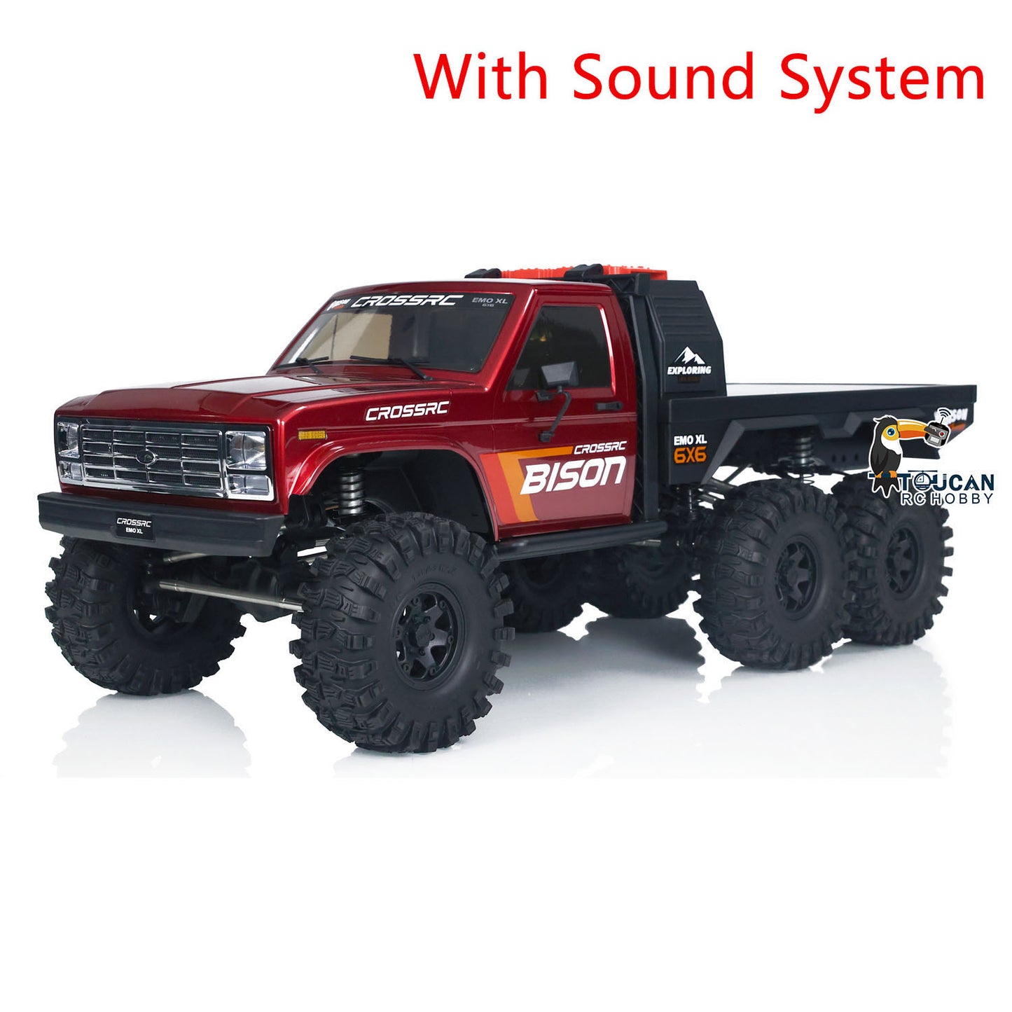 CORSSRC EMO XL 1/8 RC Crawler 6WD Radio Control Off-road Climbing Truck Lights Sounds 2-speed Gearbox Painted Assembled Racing Toy