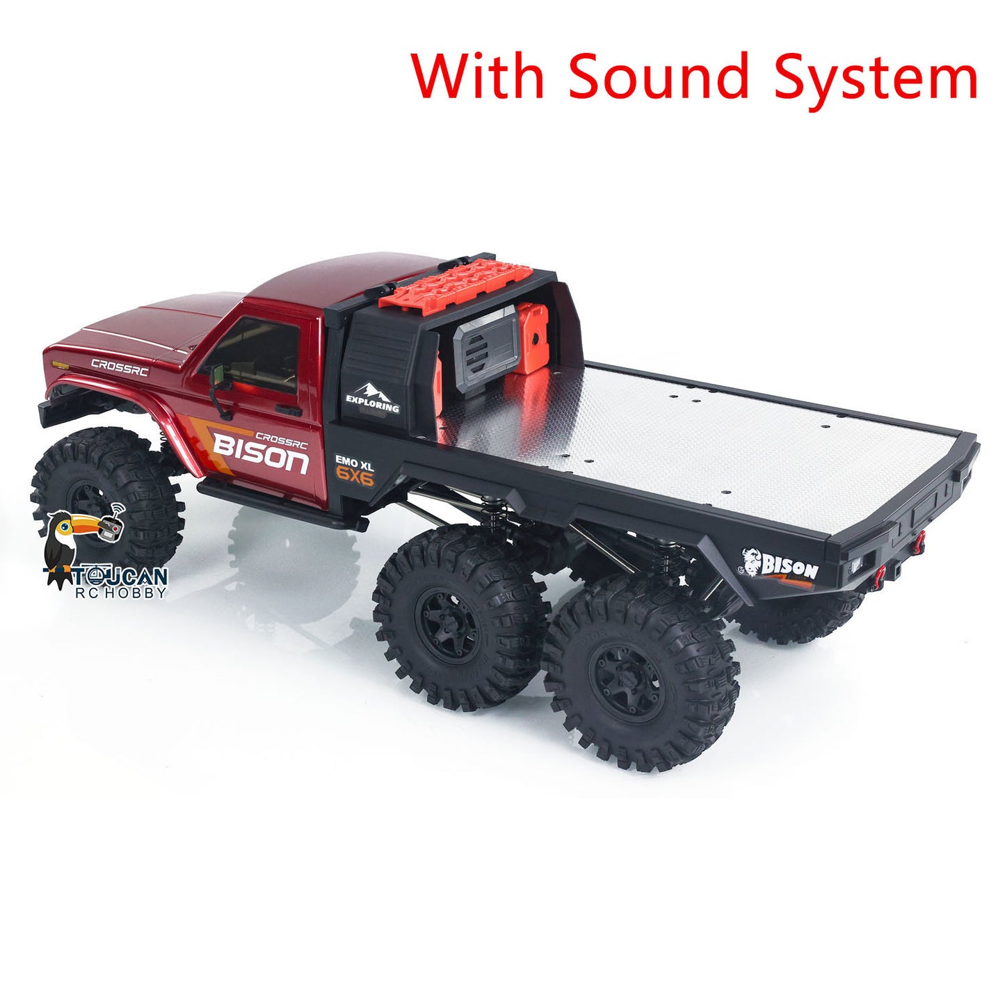 CORSSRC EMO XL 1/8 RC Crawler 6WD Radio Control Off-road Climbing Truck Lights Sounds 2-speed Gearbox Painted Assembled Racing Toy