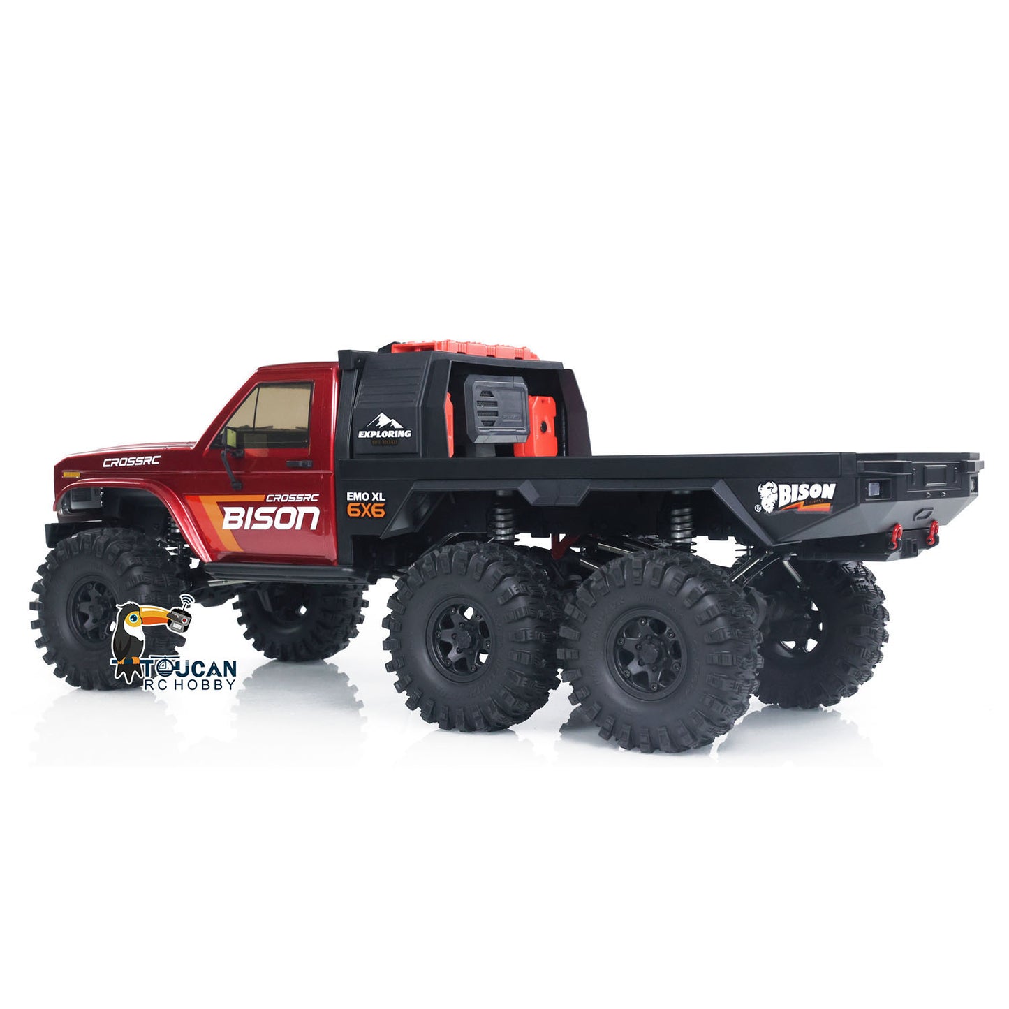 CORSSRC EMO XL 1/8 6WD 6x6 RC Crawler Car Radio Control Off-road Hauler Vehicles DIY Model Two-speed Transmission 775*302*288mm