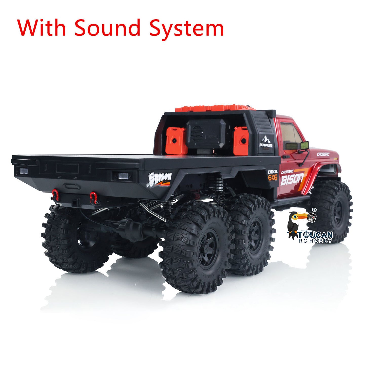 CORSSRC EMO XL 1/8 RC Crawler 6WD Radio Control Off-road Climbing Truck Lights Sounds 2-speed Gearbox Painted Assembled Racing Toy