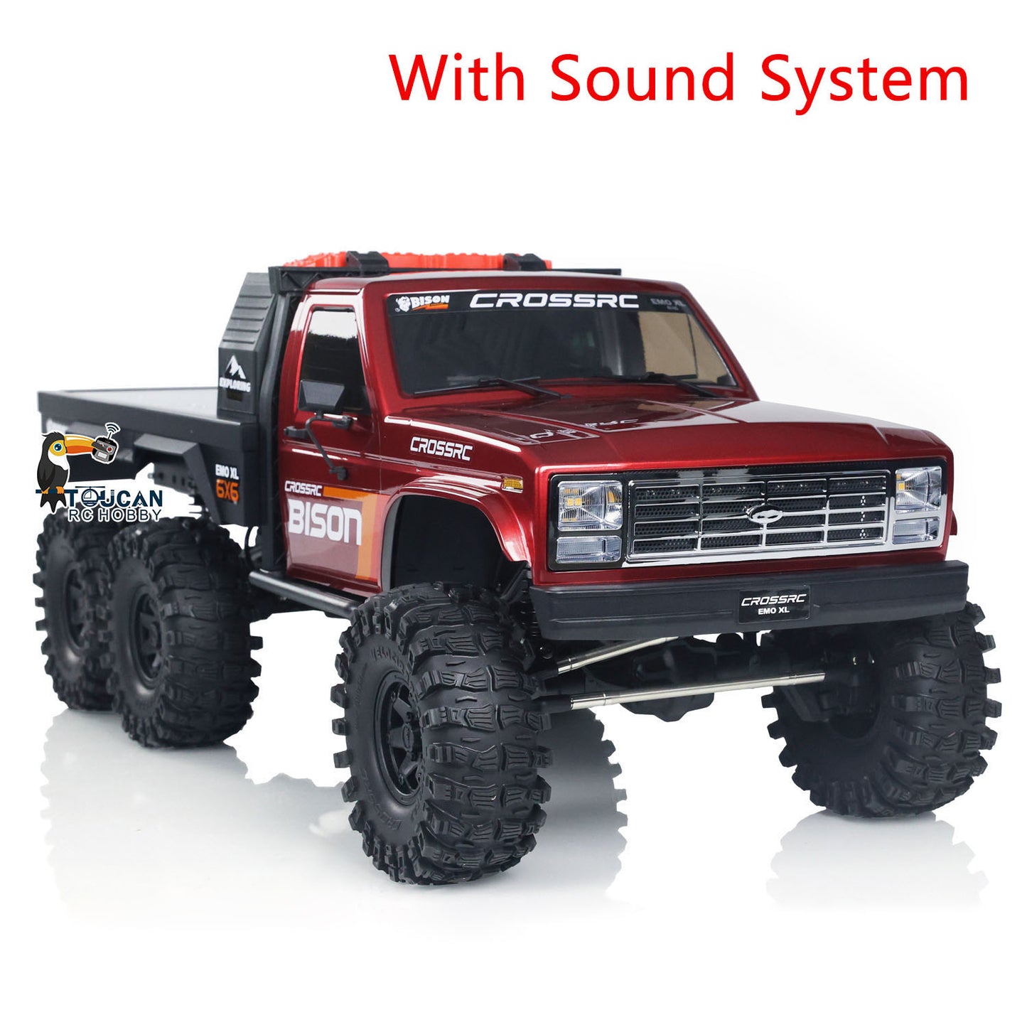 CORSSRC EMO XL 1/8 RC Crawler 6WD Radio Control Off-road Climbing Truck Lights Sounds 2-speed Gearbox Painted Assembled Racing Toy