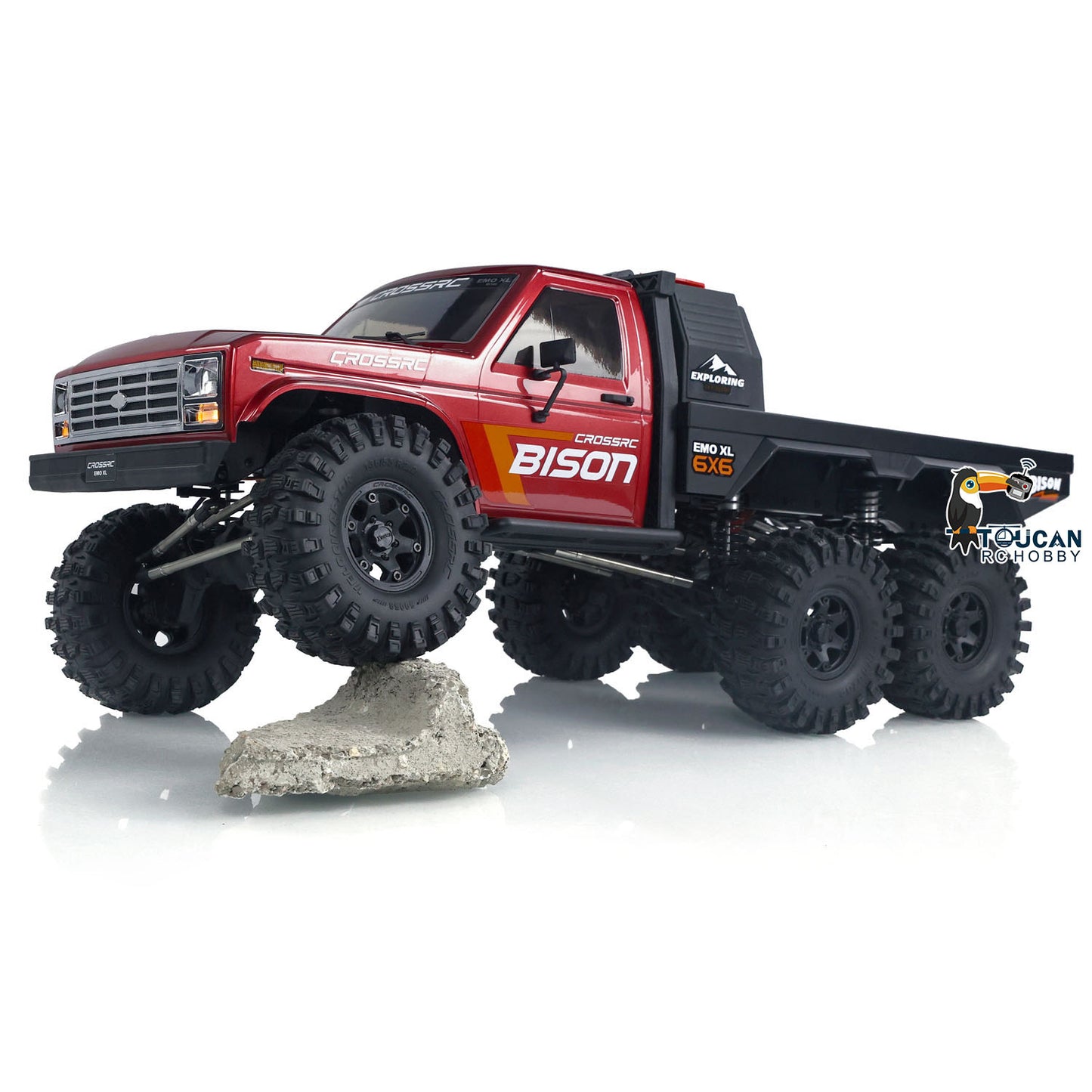 CORSSRC EMO XL 1/8 6WD 6x6 RC Crawler Car Radio Control Off-road Hauler Vehicles DIY Model Two-speed Transmission 775*302*288mm