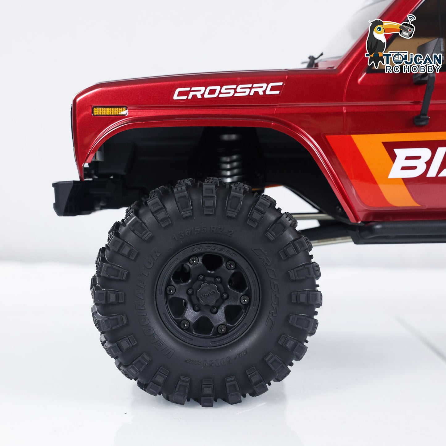 CORSSRC EMO XL 1/8 RC Crawler 6WD Radio Control Off-road Climbing Truck Lights Sounds 2-speed Gearbox Painted Assembled Racing Toy