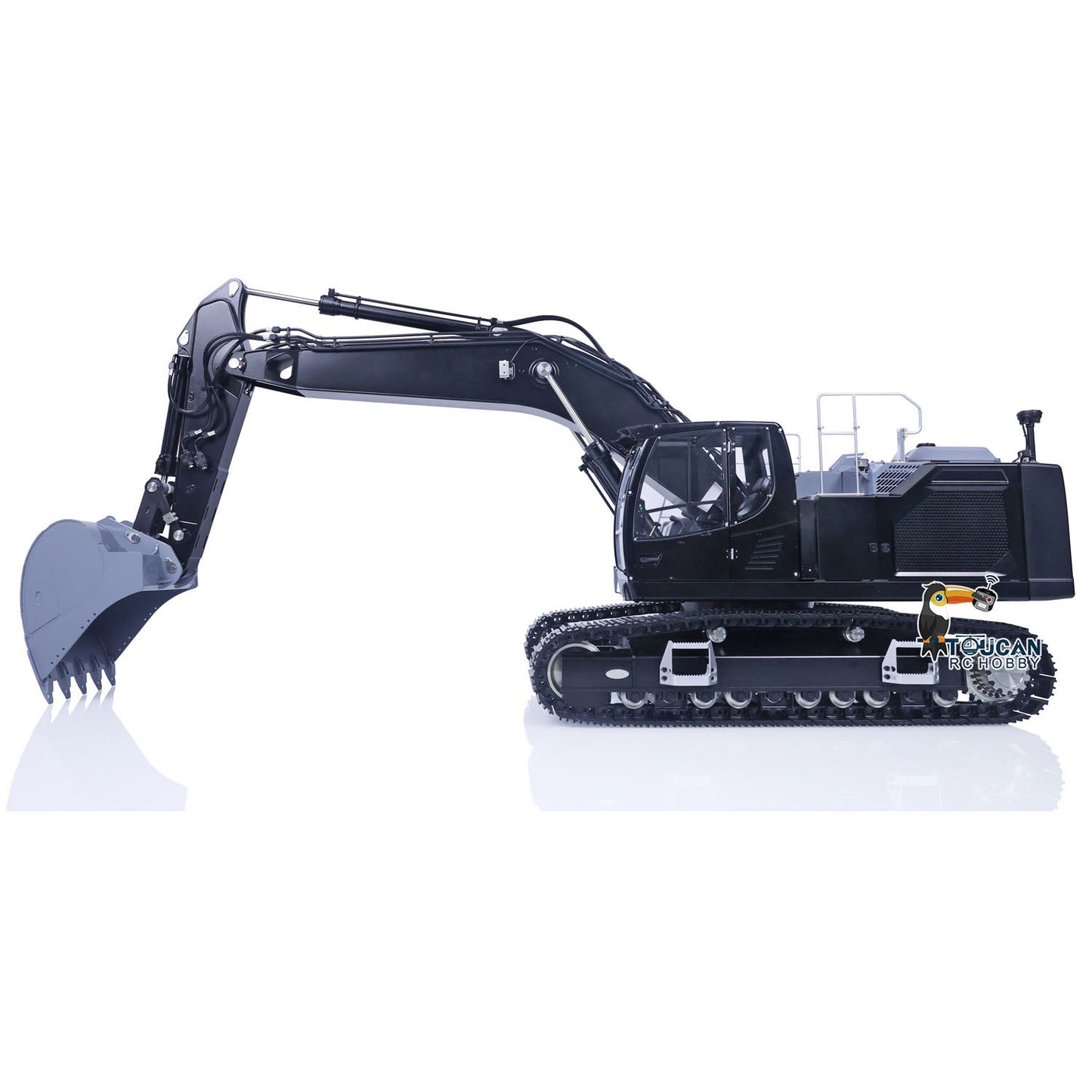 1/14 Metal LESU LR945 RC Hydraulic Excavator Remote Controlled Digger Assembled Painted Model PL18EV Lite ESC Servo