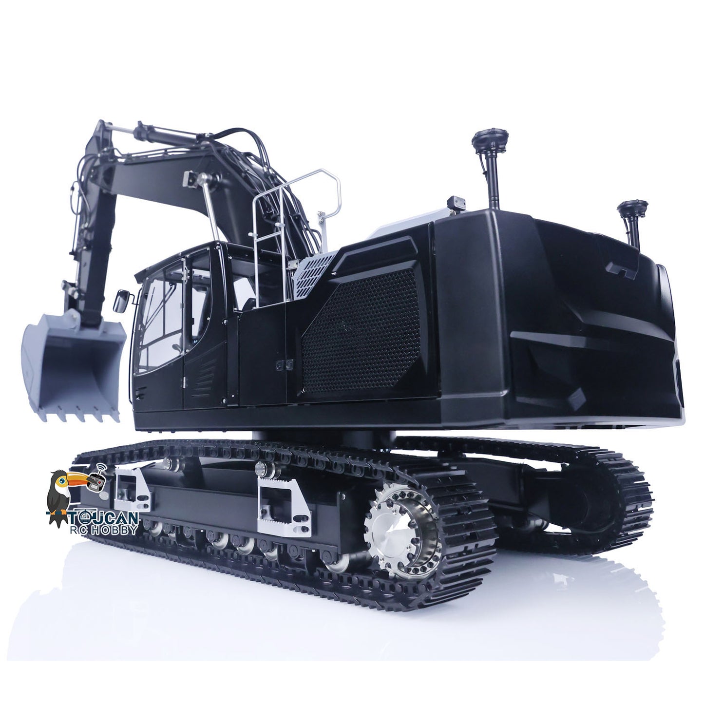 1/14 Metal LESU LR945 RC Hydraulic Excavator Remote Controlled Digger Assembled Painted Model PL18EV Lite ESC Servo