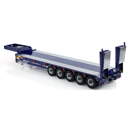 5-Axle Metal Semi Trailer for TAMIYA 1/14 RC Tractor Truck Remote Control Dumper Tipper Cars DIY Simulation Vehicle Models