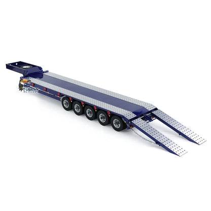 5-Axle Metal Semi Trailer for TAMIYA 1/14 RC Tractor Truck Remote Control Dumper Tipper Cars DIY Simulation Vehicle Models