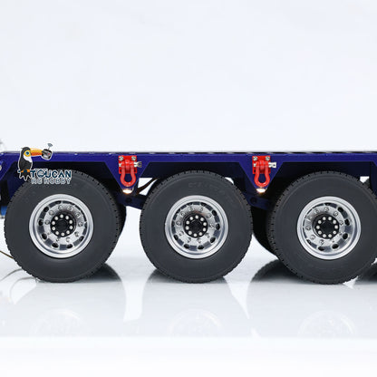 5-Axle Metal Semi Trailer for TAMIYA 1/14 RC Tractor Truck Remote Control Dumper Tipper Cars DIY Simulation Vehicle Models