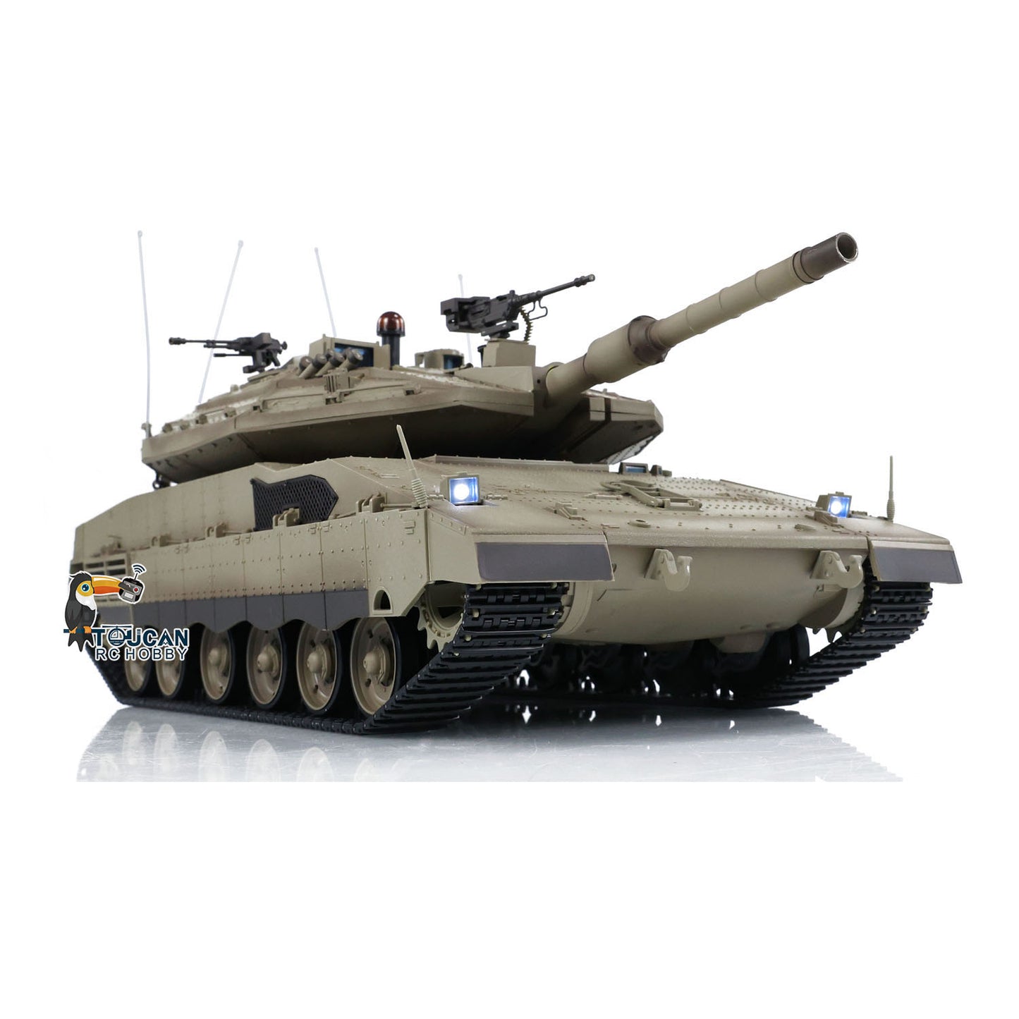 Heng Long 1/16 RC Battle Tank IDF Merkava MK IV 3958 Turret 360 Degree Rotating Barrel Recoil Radio Controlled Model