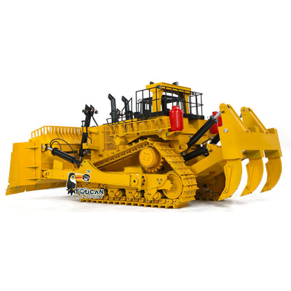 TOUCAN 110KG! D11T 1/10 Scale RC Hydraulic Bulldozer Heavy Duty Metal Radio Controlled Giant Dozers 3 Plows Ready to Run