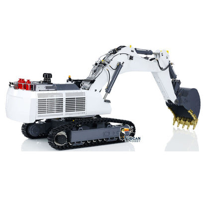 1/14 LESU AOUE 9150 RC Hydraulic Double Pump Excavator Light System Heavy Backhoe Shovel Painted Construction Car