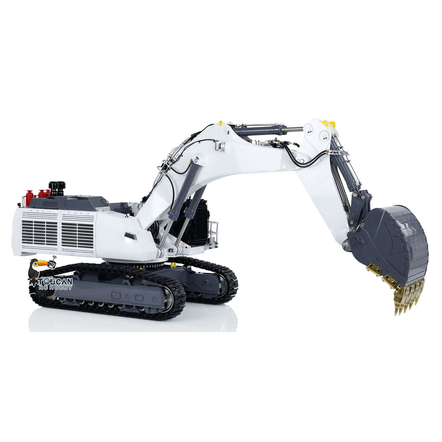 1/14 LESU AOUE 9150 RC Hydraulic Double Pump Excavator Light System Heavy Backhoe Shovel Painted Construction Car