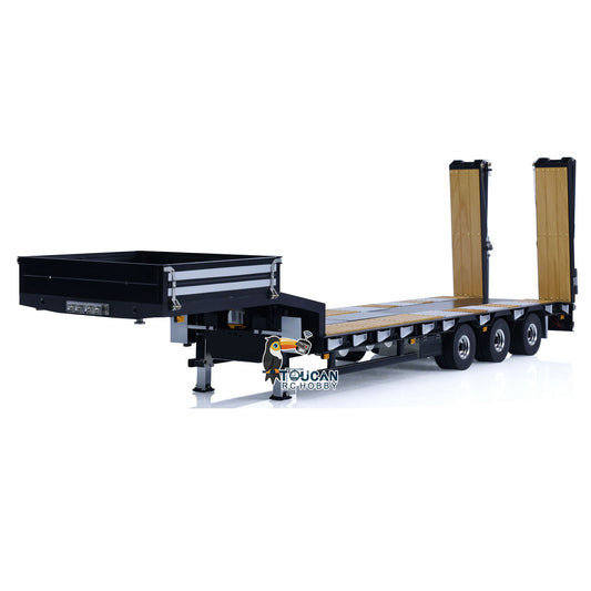 LESU 1/14 Scale Metal RC Trailer with Hydraulic System Radio Control Car Model DIY Electronic Lifting Light System