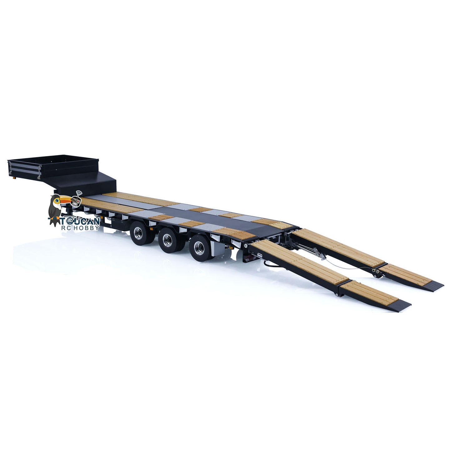 LESU 1/14 Scale Metal RC Trailer with Hydraulic System Radio Control Car Model DIY Electronic Lifting Light System