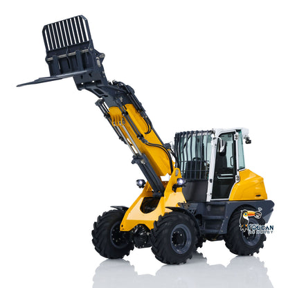 LESU AT1050 1:14 RC Hydraulic Fork Truck Metal Telescopic Arm Loader Car Assembled Model