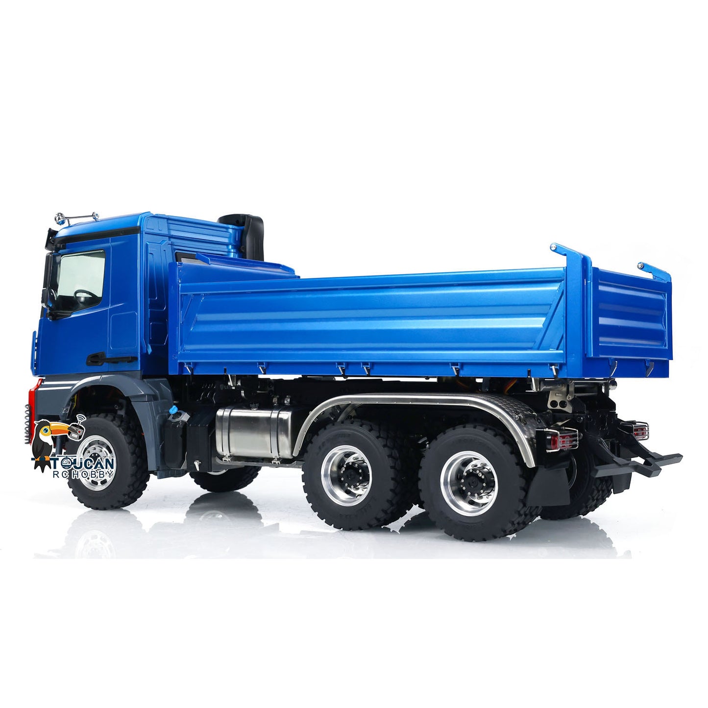 1:14 LESU 3-Axles RC Hydraulic Dumper Truck 6x6 Radio Control 3-way Tipper Cars Simulation Construction Vehicle Hobby Models