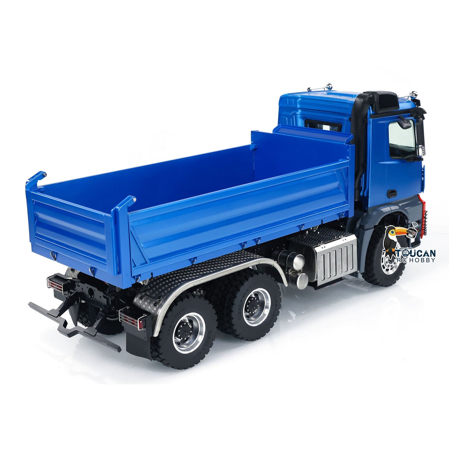 1:14 LESU 3-Axles RC Hydraulic Dumper Truck 6x6 Radio Control 3-way Tipper Cars Simulation Construction Vehicle Hobby Models