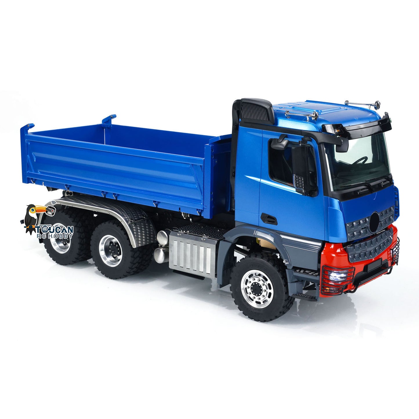 1:14 LESU 3-Axles RC Hydraulic Dumper Truck 6x6 Radio Control 3-way Tipper Cars Simulation Construction Vehicle Hobby Models