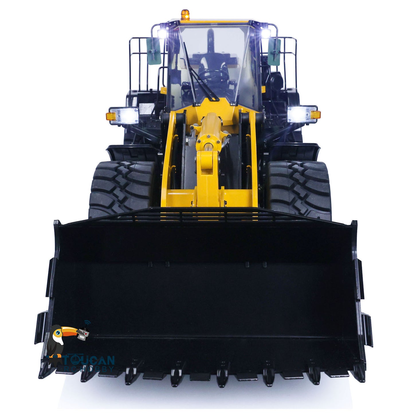 MTMODEL Metal 1/14 RC Hydraulic Loader WA480 Remote Control Heavy Machine Construction Vehicles fork Bucke Tiltable Dozer Blade