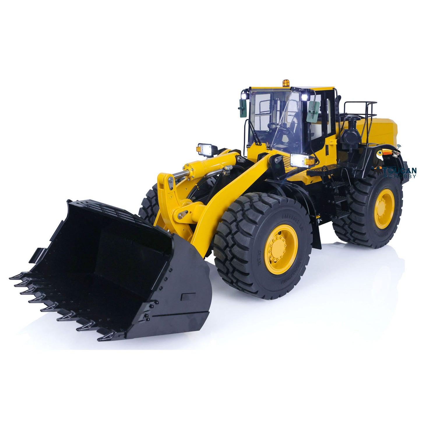 US STOCK MT Model Metal 1/14 RC Hydraulic Loader WA480 RTR Construction Vehicles Ready To Run Battery Light Sound