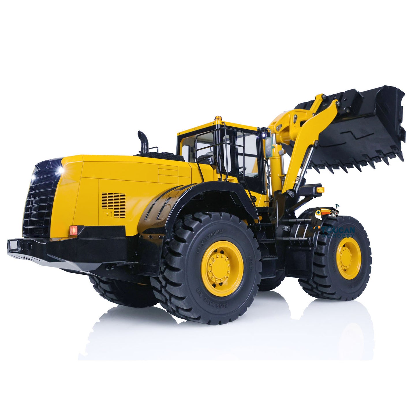 US STOCK MT Model Metal 1/14 RC Hydraulic Loader WA480 RTR Construction Vehicles Ready To Run Battery Light Sound