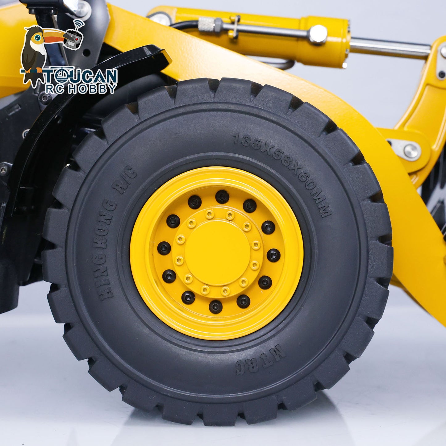 1/14 MTM Metal Assembled RC WA480 RTR Hydraulic Loader Model W/ Battery Reversible Bucket Tiltable Dozer Blade