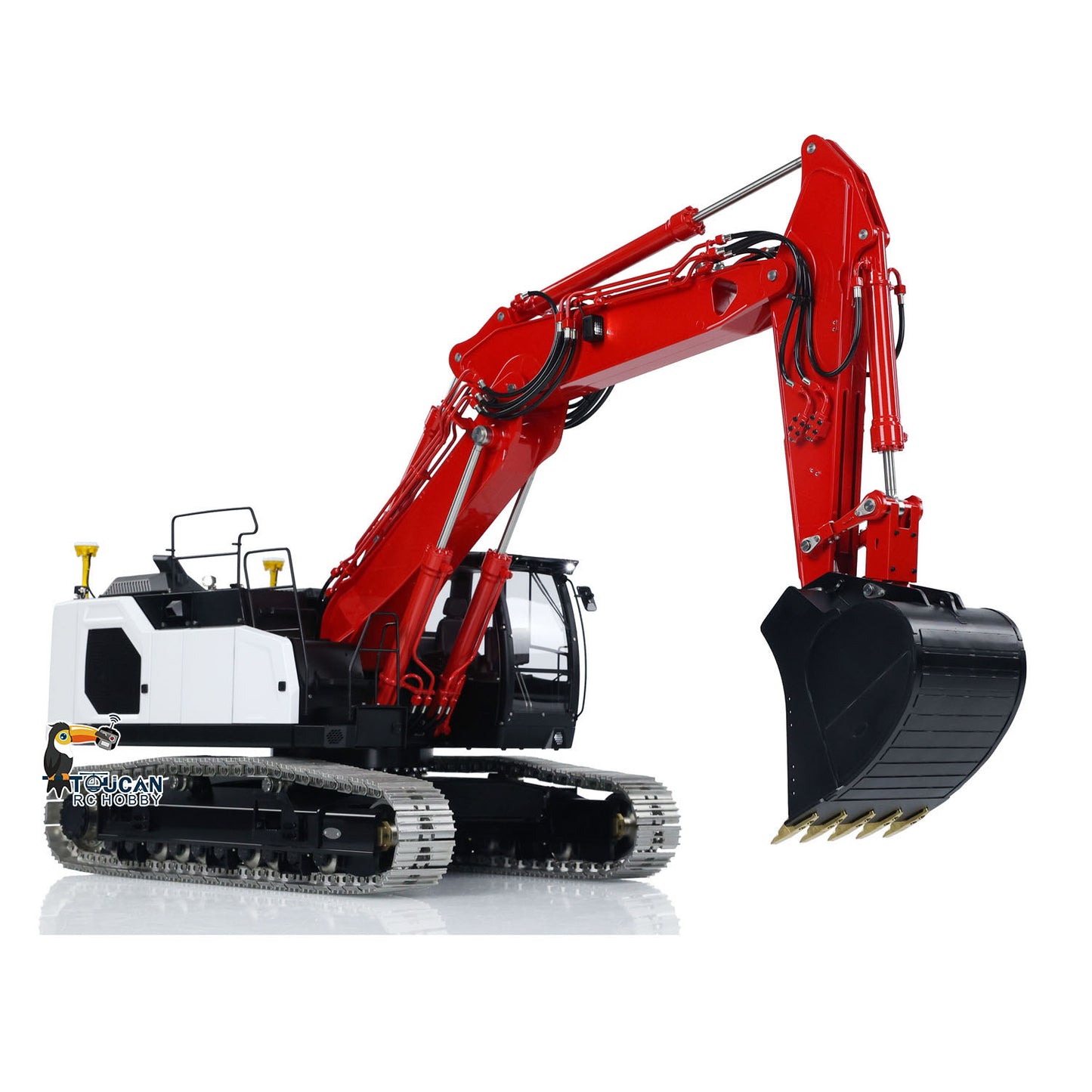 LESU LR945 1/14 3-arm RC Hydraulic Equipment Metal Excavator Remote Control Digger Electric Vehicle Kits PNP RTR Optional Versions