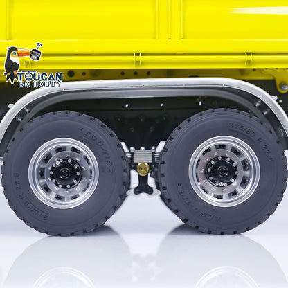 LESU 1/14 6X6 Painted RC Hydraulic Dump Truck 3348 RTR Tipper Car Fusion PRO Brushless Motor ESC Servo Smoke Unit FlySky I6S