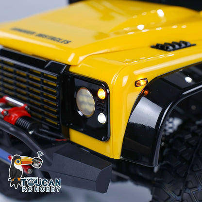 HG 1/10 RC Crawler Car 4x4 Off-road Vehicle P411 Lights Sound Radio System Smoking Motor Outdoor Remote Control Vehicle for