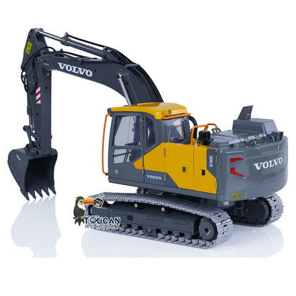 US Stock 1:14 RC Excavator Double E E010 EC160E Digger Full Alloy Metal Radio Controlled Engineering Vehicle Toys Gift for Children Adults