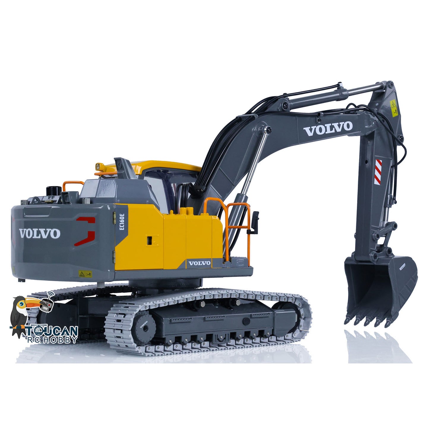 US Stock 1:14 RC Excavator Double E E010 EC160E Digger Full Alloy Metal Radio Controlled Engineering Vehicle Toys Gift for Children Adults