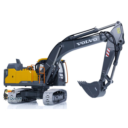 US Stock 1:14 RC Excavator Double E E010 EC160E Digger Full Alloy Metal Radio Controlled Engineering Vehicle Toys Gift for Children Adults