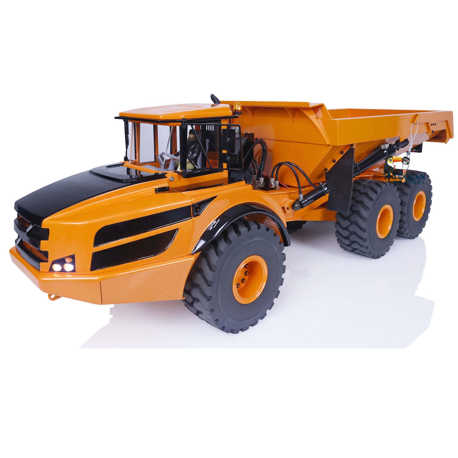Double E 1/14 Hydraulic RC Dump Truck 6x6 FMX Remote Control Dumper Cars  Hobby Model DIY RTR Toy Gift for Adults Children
