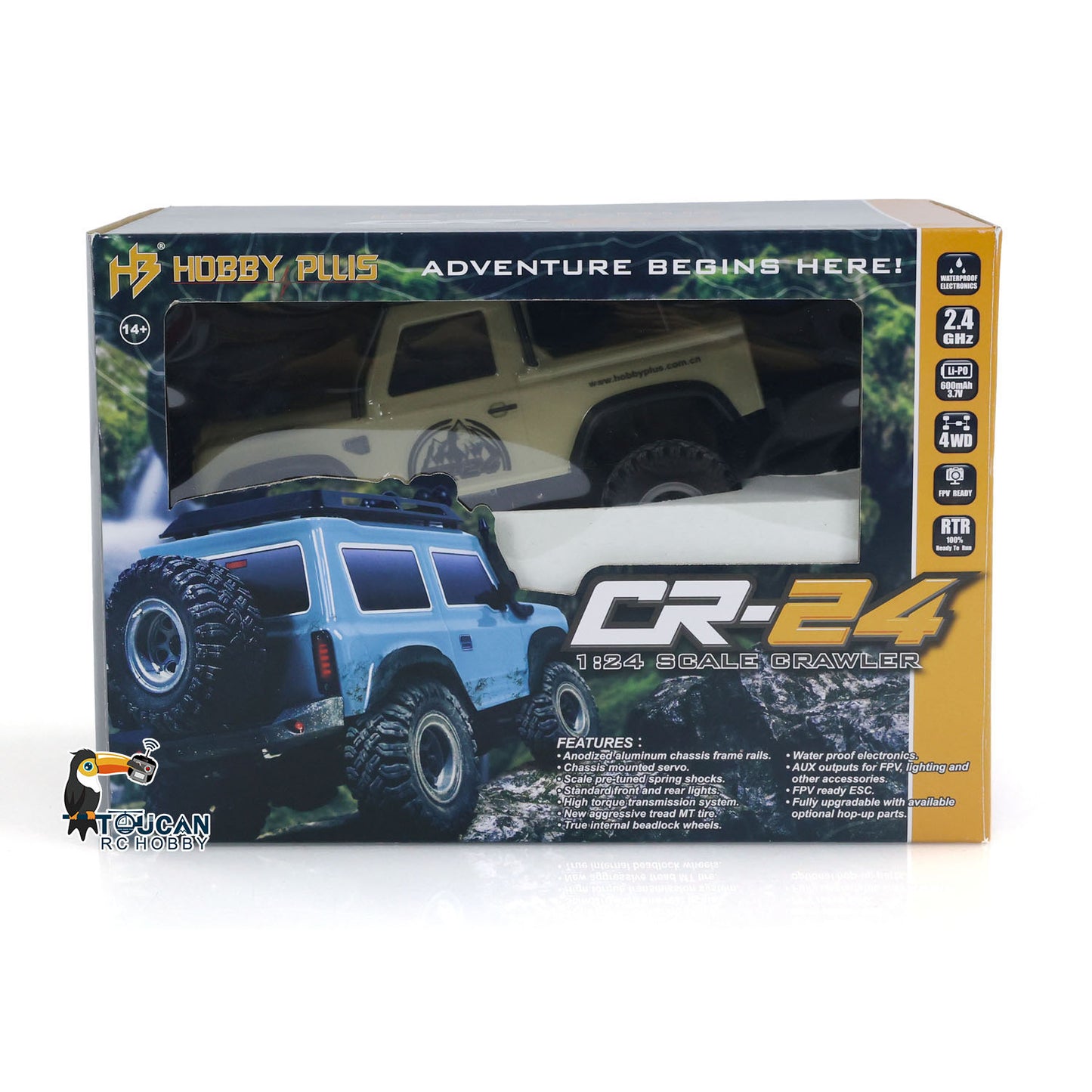 1:24 4x4 4WD RC Off-road Vehicles Mini Remote Control Climbing Crawler Car DIY Simulation Model ESC Servo Light System