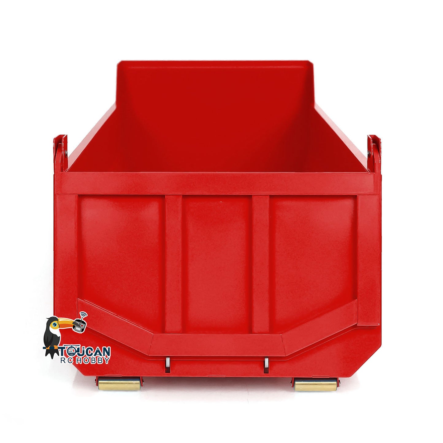 1/14 Painted U-shaped Short Bucket for 10x10 Hydraulic RC Full Dump Truck 8x8 Radio Controlled Cars Parts DIY Model