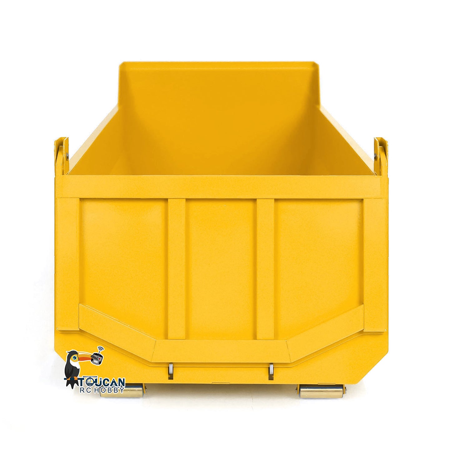 1/14 Painted U-shaped Short Bucket for 10x10 Hydraulic RC Full Dump Truck 8x8 Radio Controlled Cars Parts DIY Model