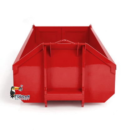 1/14 Painted U-shaped Short Bucket for 10x10 Hydraulic RC Full Dump Truck 8x8 Radio Controlled Cars Parts DIY Model