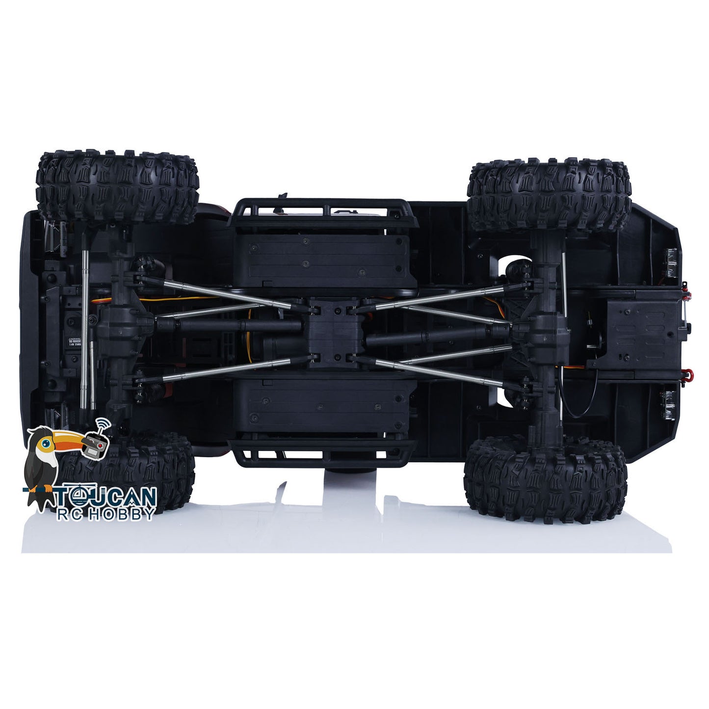 CORSSRC 1/8 4WD EMO X3 RC Towing Rescue Car 4x4 Remote Control Crawler Vehicle Hobby Model PNP Version Assembled Painted