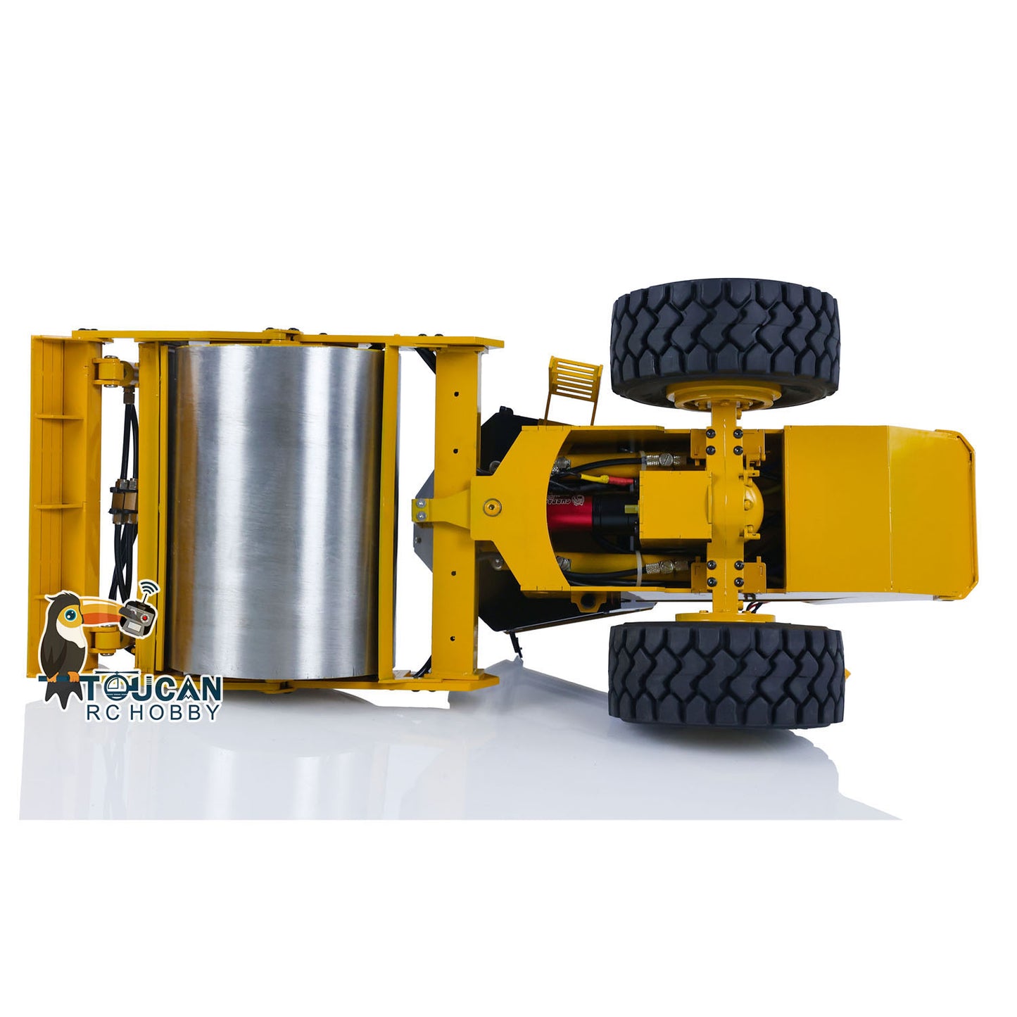 TOUCAN CS11 1/12 Metal Hydraulic RC Road Roller Remote Controlled Car Simulation Model Ready to Run RTR Painted and Assembled