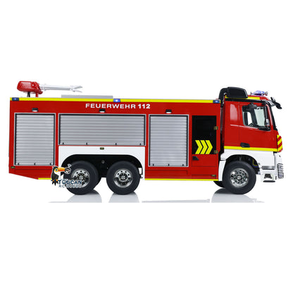 TOUCAN 1/14 6x4 RC Fire Fighting Truck Remote Control Fire Vehicles RTR Car Assembled and Painted Model Sound Light System