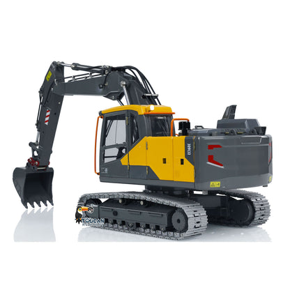 EC160E 1:14 Hydraulic 3 Arms RC Excavator Remote Control Diggers Standard Version Painted and Assembled CNC 3 Arms Upgraded Set