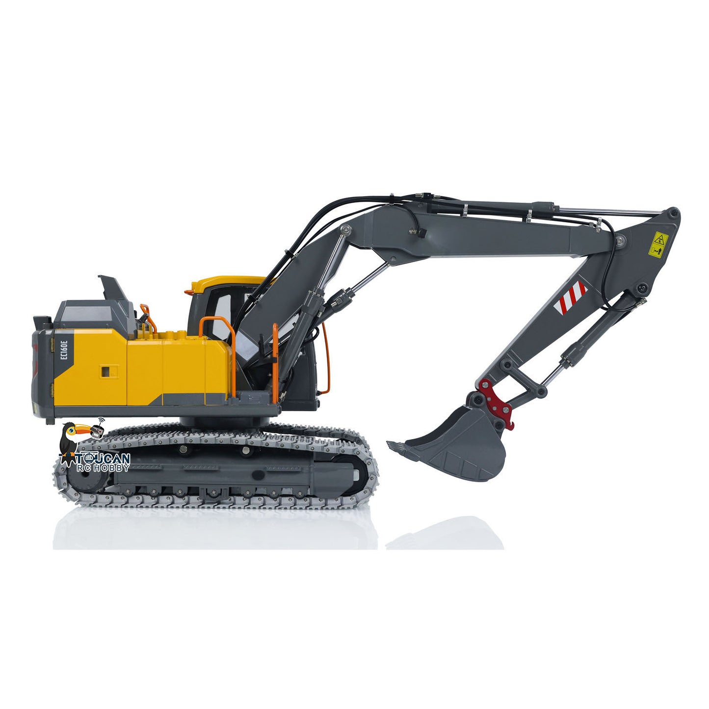 EC160 1:14 3 Arms RC Hydraulic Excavator Remote Control Diggers Painted and Assembled Construction Vehicle Hobby Model Standard Version