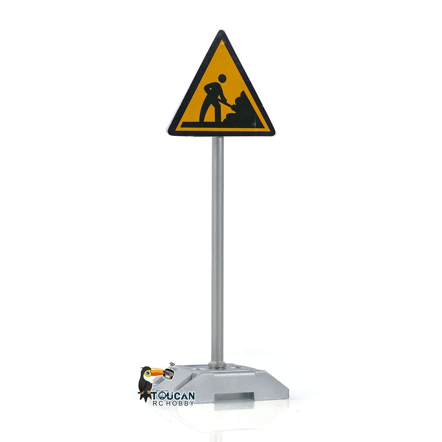 Metal Scene Simulation Decorative Traffic Signs for 1/14 RC Construction Vehicle Tractor Truck Dump Radio Control Car Model