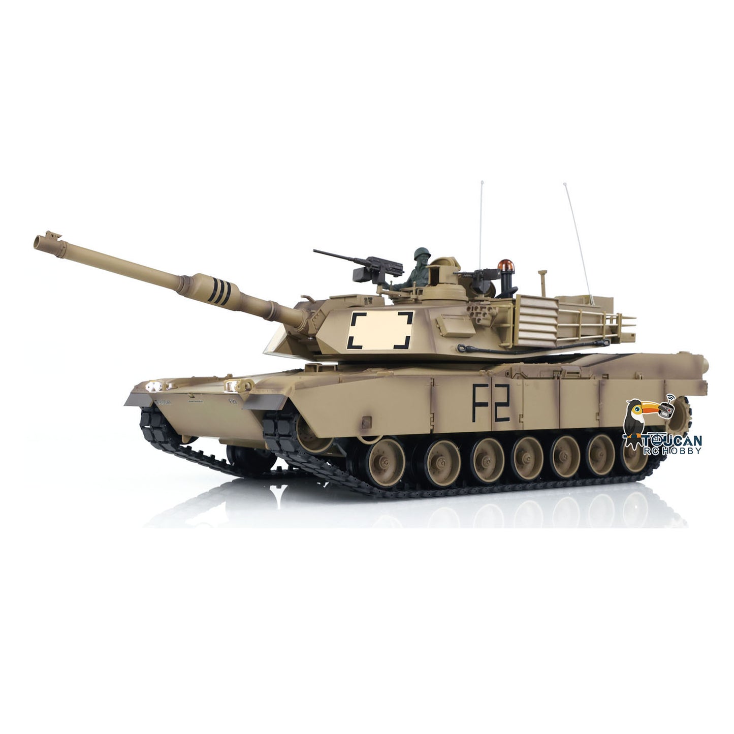 Henglong 1:16 Scale 2.4Ghz 7.0 USA M1A2 Abrams RTR RC Tank 3918 Model 340 Turret Plastic Chassis Upper Hull Battery Charger